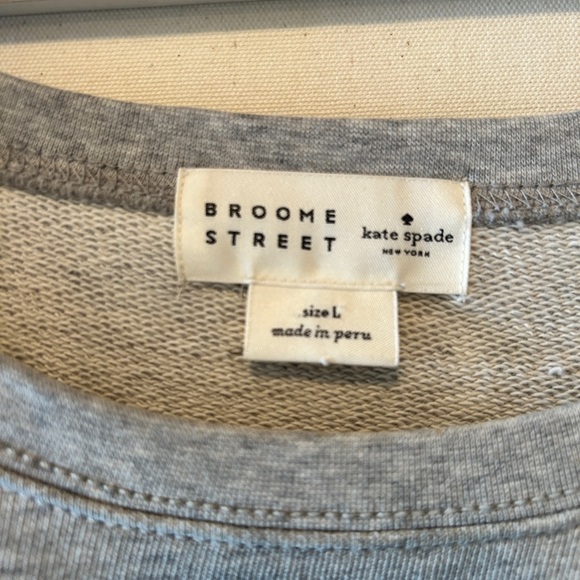 Kate Spade Black Bow Accent Sweatshirt - Picture 2 of 6